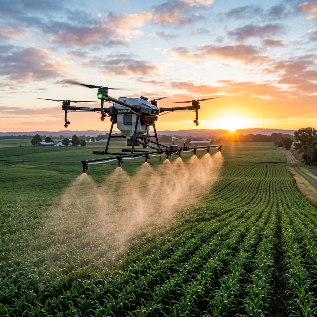Aplicación aérea con drones